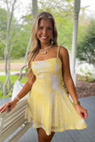Sunshine & Sparkle Sequin Dress Yellow