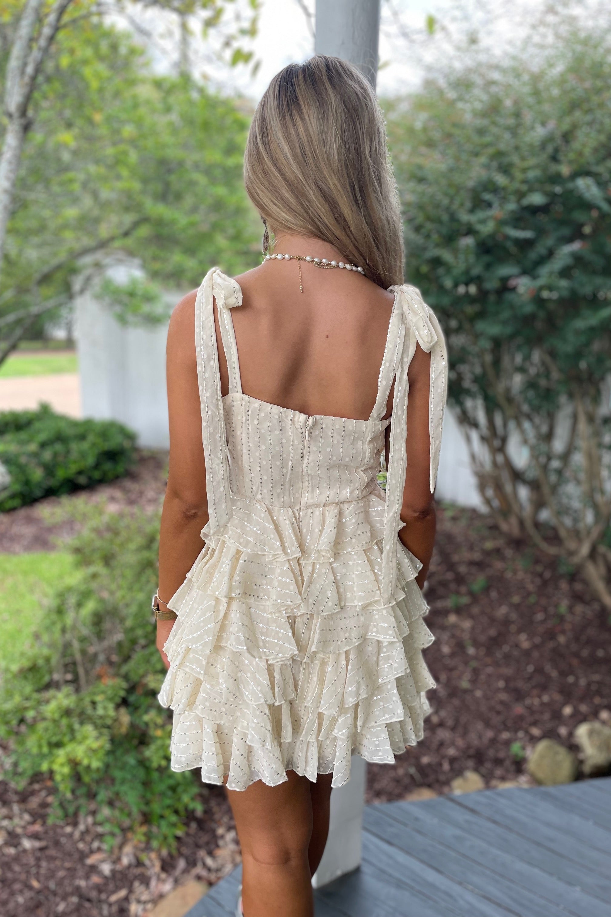 A Touch of Sequins Ruffle Homecoming Dress A Touch of Sequins Ruffle Homecoming Dress