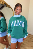 MAMA Mock Neck Sweatshirt Green