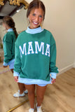 MAMA Mock Neck Sweatshirt Green
