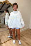 JESUS Mock Neck Sweatshirt Grey