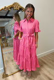 Steal The Show in Stripes Dress Pink