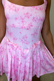 Bow Break Point Athletic Dress Pink