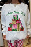 Merry Everything Embroidered Sweatshirt