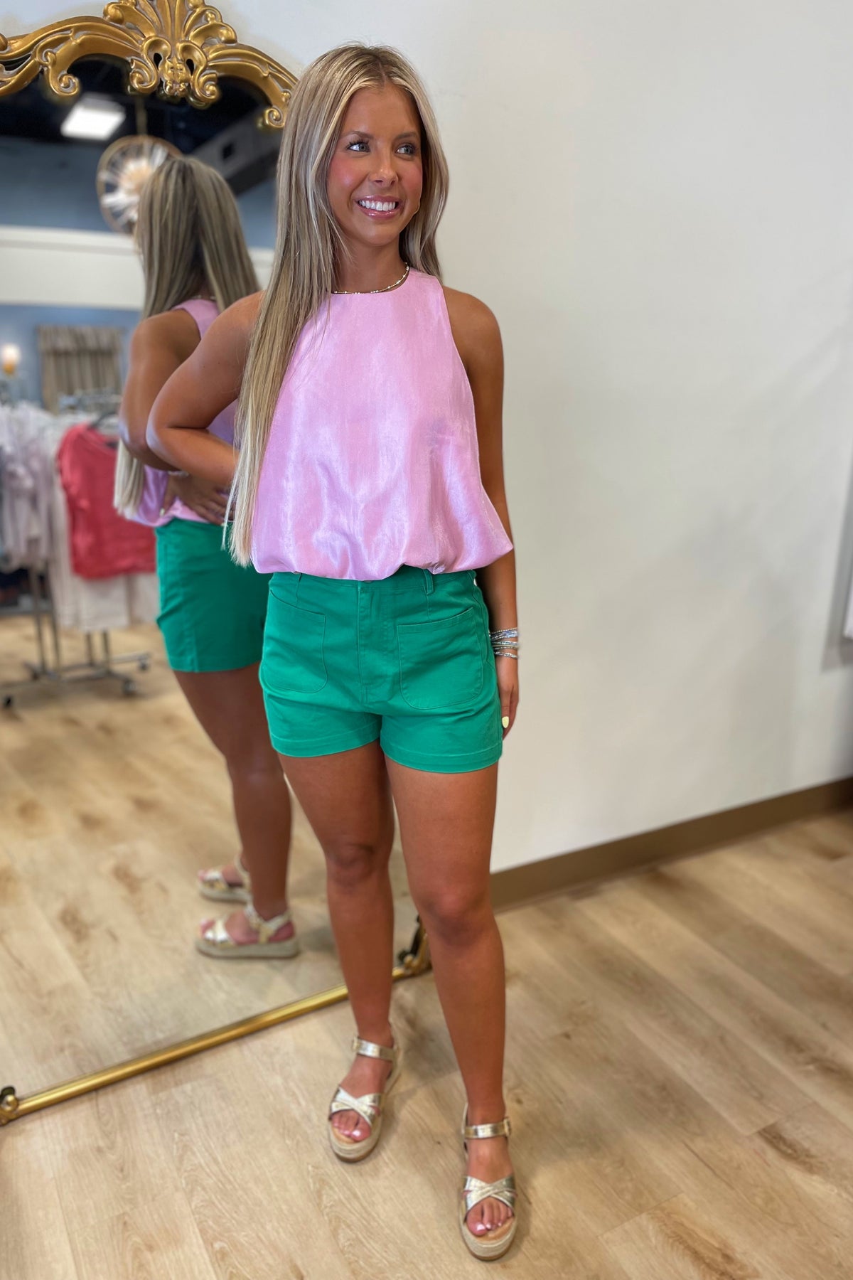 Brooke Bubble Top Pink