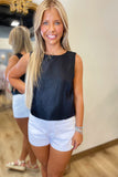 Baylor Back Bow Top Black