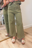 Equestrian Muse Buckle Pant Set Olive