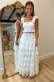 AMY JANE LONDON Seriea Skirt Set Blue