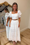 Resort Escapre Skirt Set White