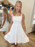 Ditsy Floral Dress Cream