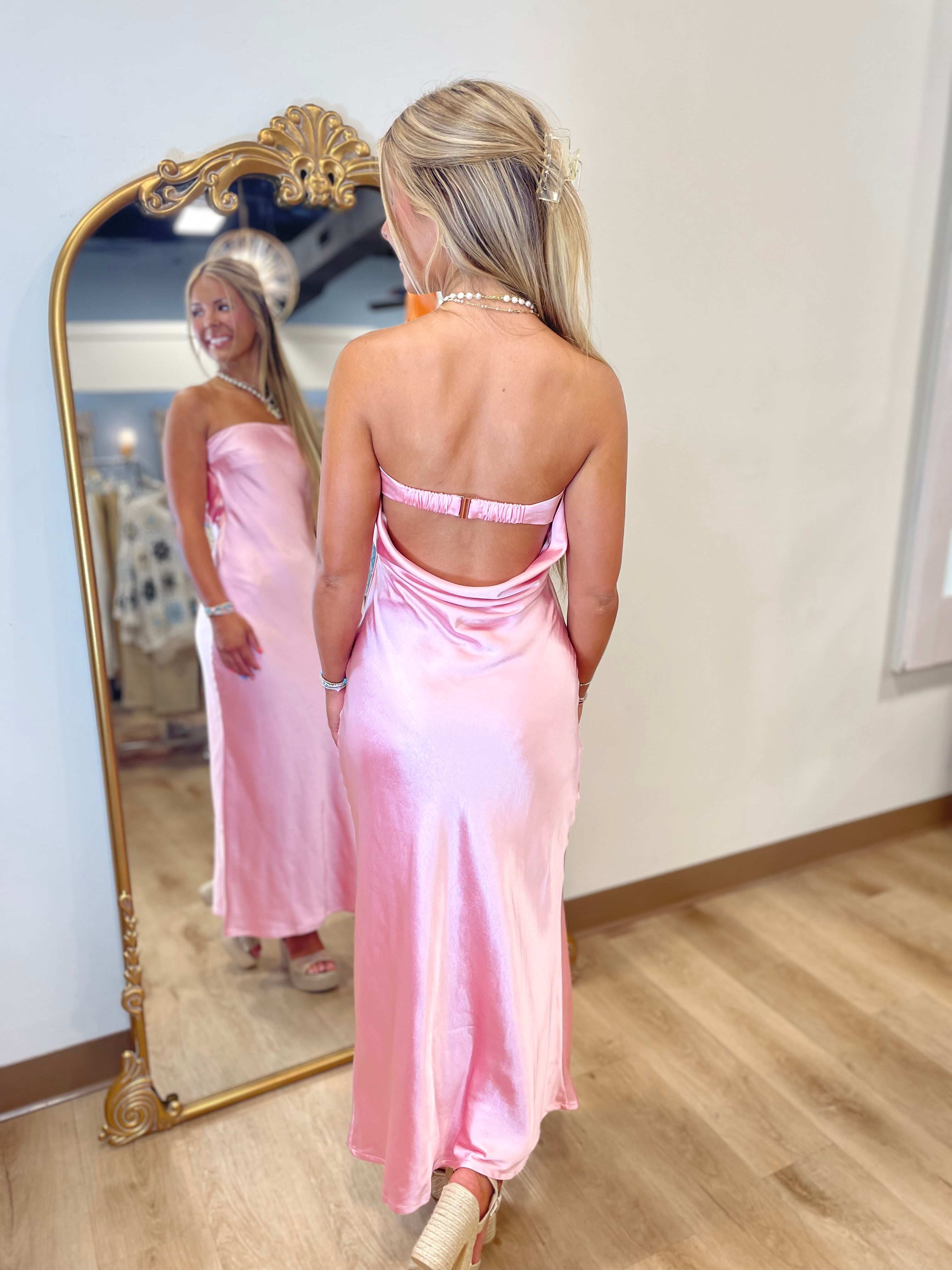 blush pink satin slip dress Blush pink silk cowl slip dress floor length special occasions and bridesmaids