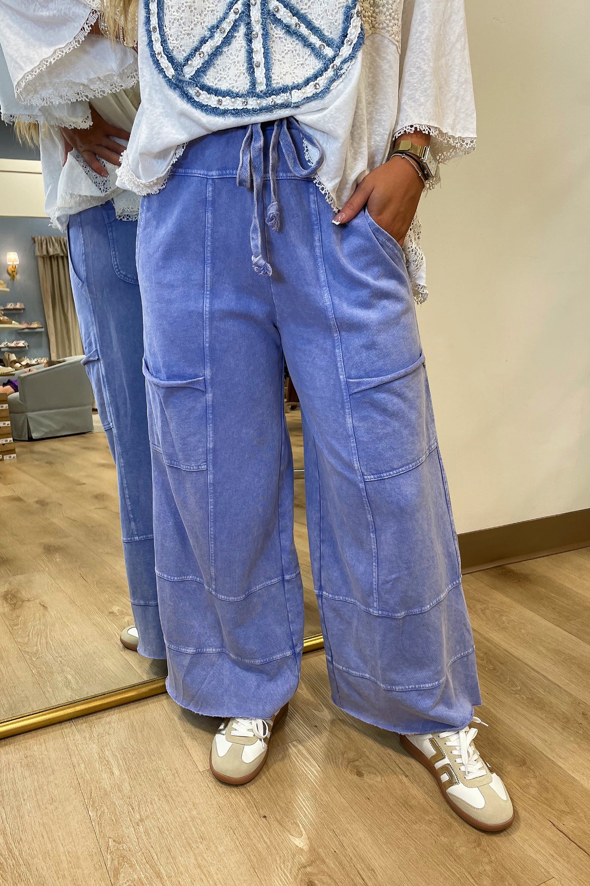 Tyler Open Pocket Pant Misty Blue