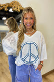 Dreamcatcher Peace Top Off White