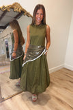 Trend Setter Scarf Dress Olive