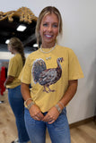 In The Wild Turkey Graphic Tee Mustard