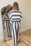 Striping September Bubble Pant Set