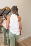 Anniston Accent Halter Top Cream