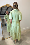 Charming Fields Midi Dress Sage
