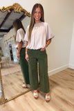 Oakland Bubble Blouse Cream
