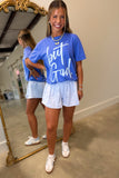 But God Puff Graphic Tee Blue RESTOCK