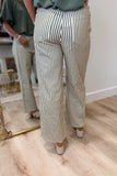 Olive in Motion Striped Pants
