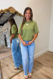 Hidden Ella Mid Rise Classic Straight Jean Medium Light