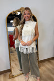 Fringe Fever Sweater Vest