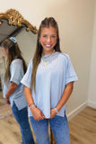 Alexander Ribbed Top Grey