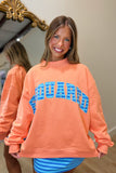 E Squared Mock Neck Sweatshirt Summer Skies