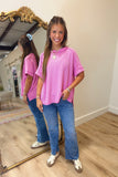 Alexander Ribbed Top Candy Pink