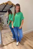 Alexander Ribbed Top Kelly Green