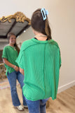 Alexander Ribbed Top Kelly Green