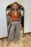 A Touch Of Leopard Top Caramel