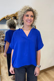 Spirit Day Blouse Royal Blue