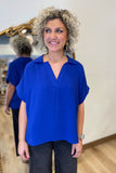 Spirit Day Blouse Royal Blue