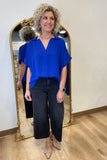 Spirit Day Blouse Royal Blue