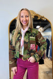 Camo Floral Contrast Jacket