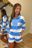 Blue Skies Striped Short Set