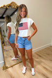 Freedom on the Fourth Sweater White