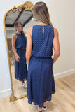 Liberty Eyelet Lace 2 Piece Skirt Set Navy