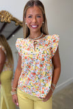Another Love Garden Party Meadly Top Lemon