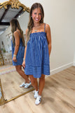 Salute to the Navy Striped Mini Dress