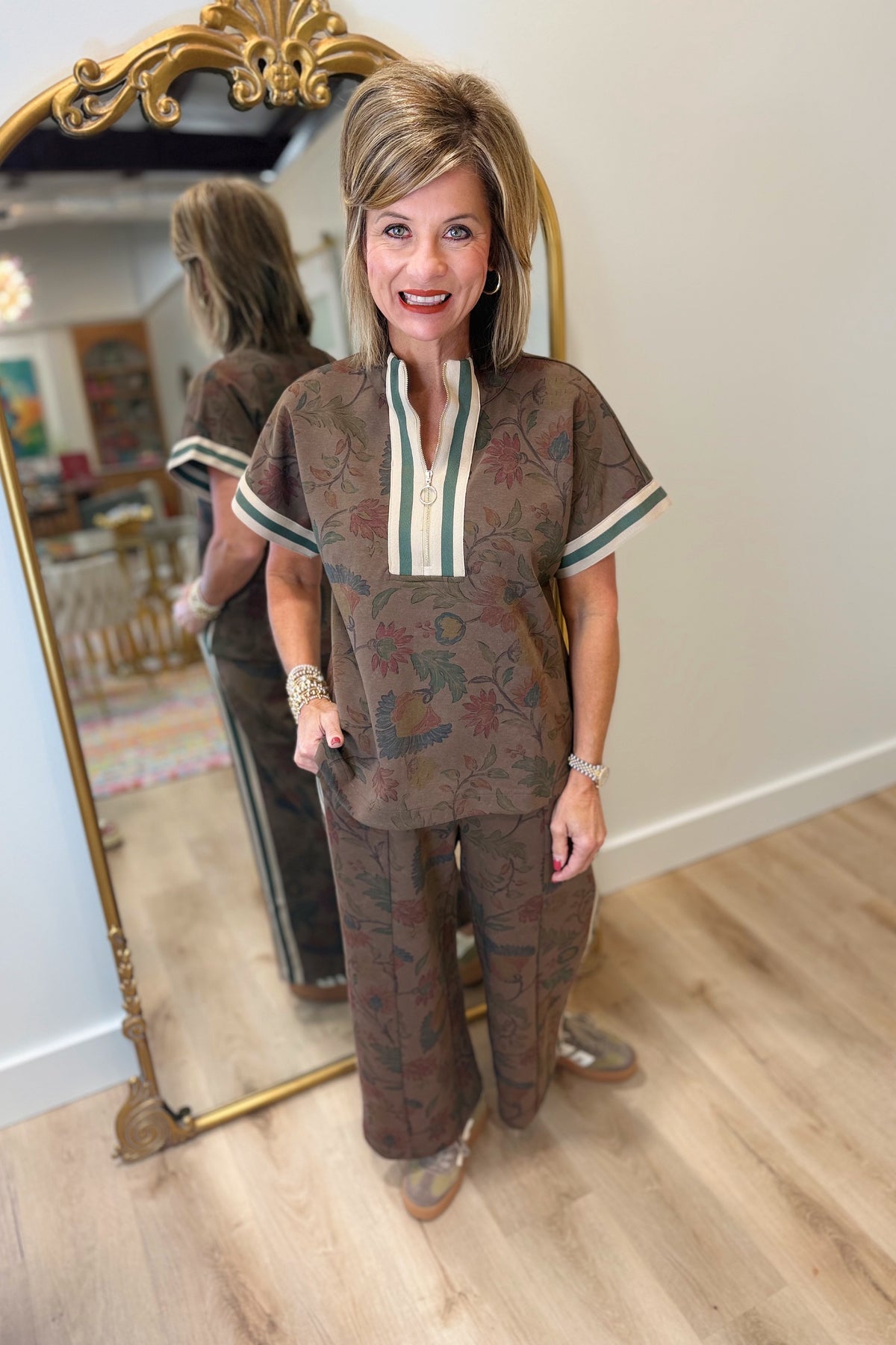 Autumn Avenue Pant Set Brown