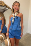 Saddle Up Short Set Denim