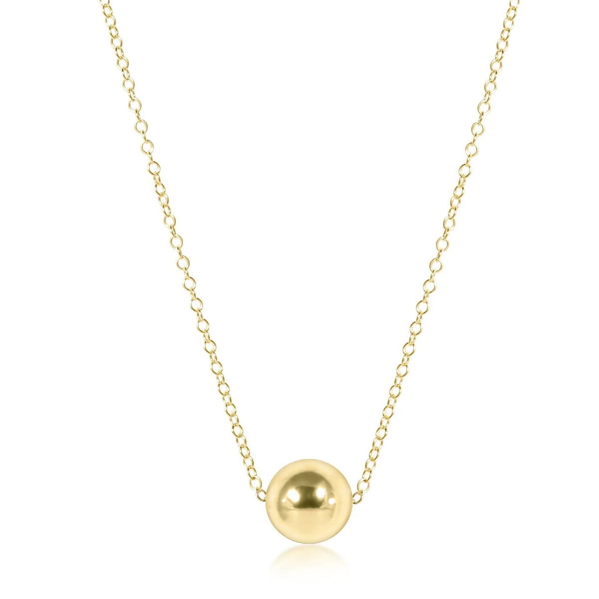 E Newton 16" Necklace Gold Classic Gold 8mm Bead