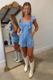Denim Darling Ruffled Romper