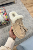Vintage Havana Charm Slippers Sand Suede