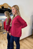 Layers Perfect Knit Top Maroon