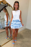 Sweet Lace Rodeo Skirt Denim