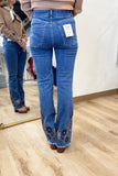 Charlie B Flare Leg Stitch Embroidery Jean MB